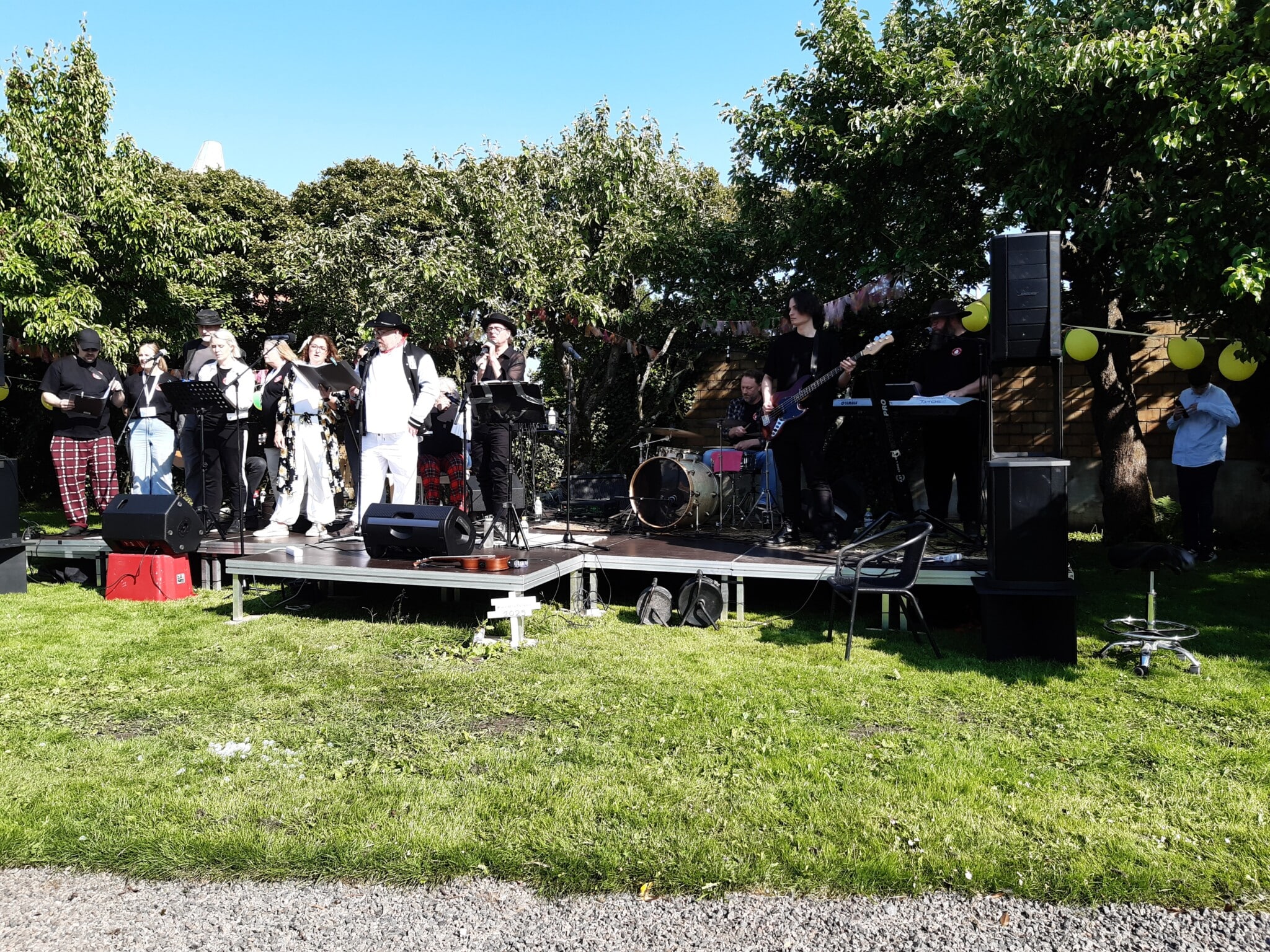 Falkenbergs Fontänhus Sommarfest Scen